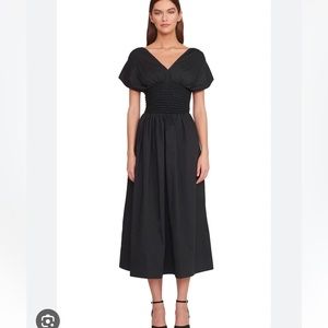 STAUD Black Cotton “Jackson” Sundress w/ Pockets Size Small